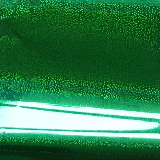 Фольга для литья 4*20см зелёная голографик 4