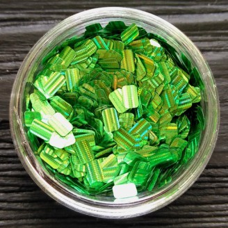 Прямоугольники для ногтей зеленый