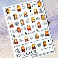 Слайдер дизайн для нігтів Collage 106