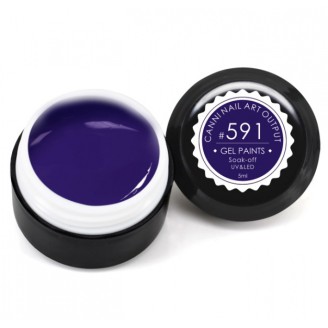 Гель-краска CANNI 591 пастельная фиолетово-синяя