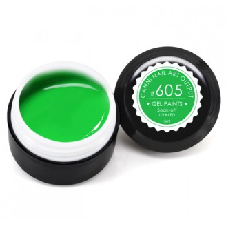 Гель-краска CANNI 605 зеленая неоновая