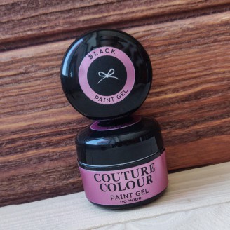 Гель-краска Couture Colour черная Paint Gel No Wipe 5г