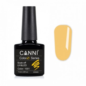 Гель-лак Canni Colorit 1001 солнечно-желтый, 7,3 ml