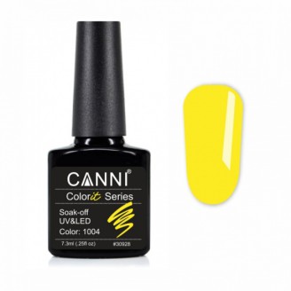 Гель-лак Canni Colorit 1004 жовтий неоновий, 7,3 ml
