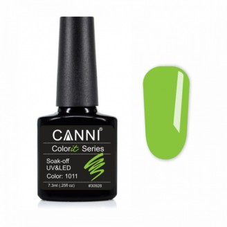 Гель-лак Canni Colorit 1011 яскравий лайм, 7,3 ml
