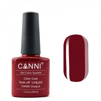 Гель-лак Canni 070 насичений пурпурно-червоний