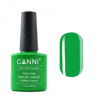 Гель-лак Canni 160 ярко-зеленый неоновый
