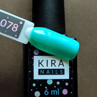 Гель лак Kira Nails №078 (зеленый)