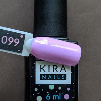 Гель лак Kira Nails №099 (розово-сиреневый)