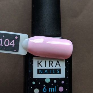 Гель-лак Kira Nails №104 (насичений рожевий)