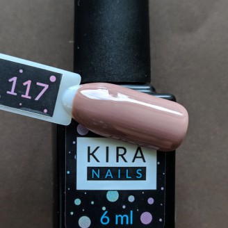 Гель-лак Kira Nails №117 (коричневий)
