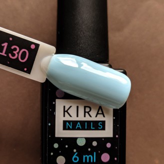 Гель лак Kira Nails №130 (нежно-голубой)