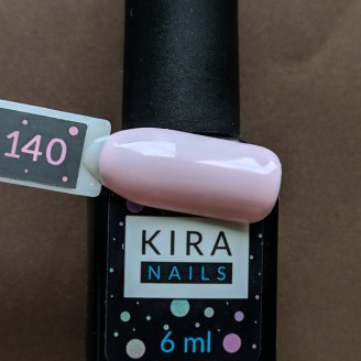 Гель-лак Kira Nails №140 (ніжно-рожевий)