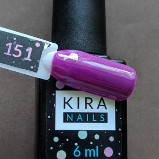 Гель лак Kira Nails №151 (баклажанный)