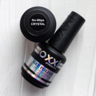 Топ для нігтів без липкого шару Oxxi (Оксі) No-wipe Crystal 15ml
