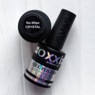 Топ для нігтів без липкого шару Oxxi (Оксі) No-wipe Crystal 10ml