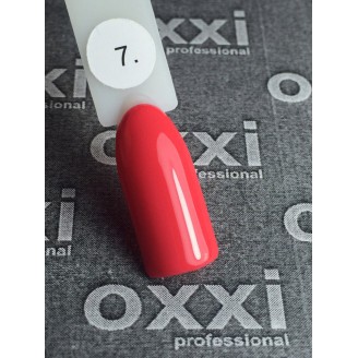 Гель лак Oxxi (Окси) №007 (красно-коралловый)