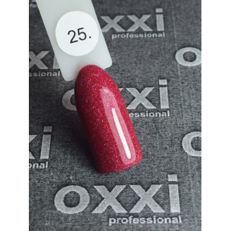 Гель лак Oxxi (Оксі) №025 (червоно-малиновий)