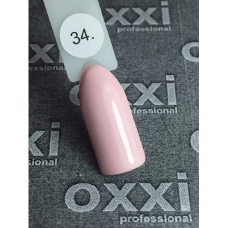 Гель лак Oxxi (Оксі) №034 (блідий персико-рожевий)