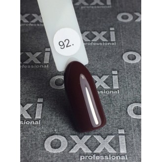 Гель лак Oxxi (Оксі) №092 (темний червоно-коричневий)