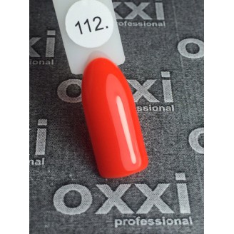 Гель лак Oxxi (Оксі) №112 (яскравий червоно-помаранчевий)