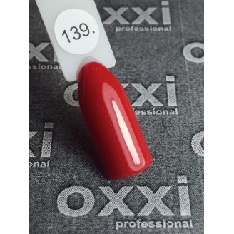 Гель лак Oxxi (Оксі) №139 (кроваво-червоний)