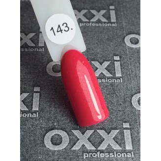 Гель лак Oxxi (Оксі) №143 (червоно-рожевий)