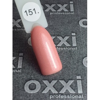 Гель лак Oxxi (Оксі) №151 (ніжний рожево-персиковий)