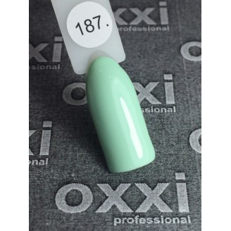 Гель лак Oxxi (Оксі) №187 (блідий салатовий)