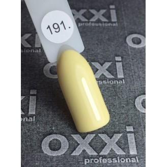 Гель лак Oxxi (Окси) №191 (бледный желтый)
