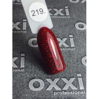 Гель лак Oxxi (Оксі) №219 (червоно-бордовий)