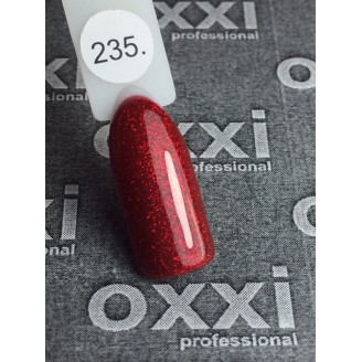Гель лак Oxxi (Оксі) №235 (насичений червоний)