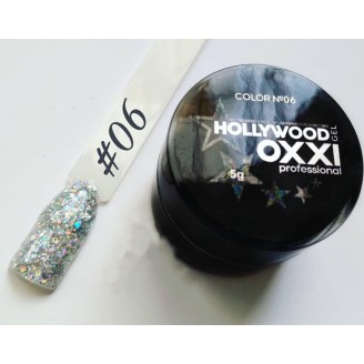 Глітерний гель Hollywood Oxxi №6