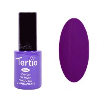 Гель-лак Tertio 123 Темно-пурпурный 10мл