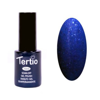 Гель-лак Tertio 181 Темно-блакитний з блискітками 10мл