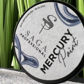 Гель-краска Saga Mercury жидкое серебро 5мл