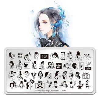 Пластина для стемпінга Beauty Big Bang Characters XL-003