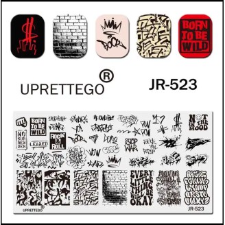 Пластина для стемпинга Uprettego JR-523