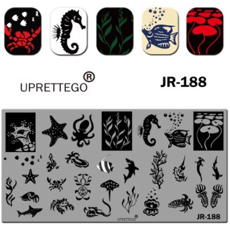 Пластина для стемпинга Uprettego JR-188