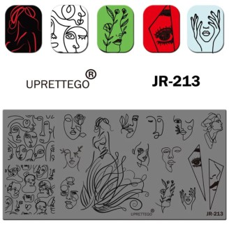Пластина для стемпинга Uprettego JR-213