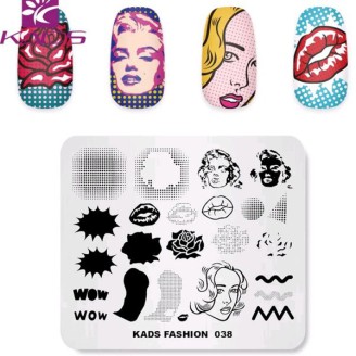 Пластина для стемпінга Kads Fashion 038