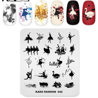Пластина для стемпінга Kads Fashion 042