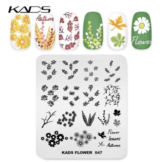 Пластина для стемпинга Kads Flower 047