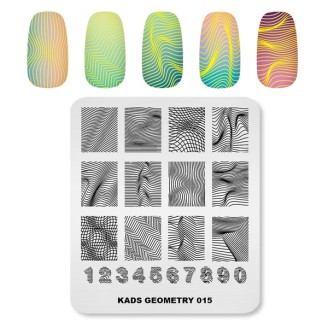 Пластина для стемпинга Kads Geometry 015