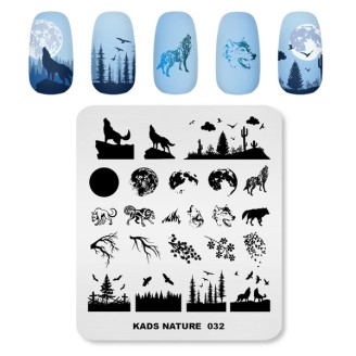 Пластина для стемпінга Kads Nature 032