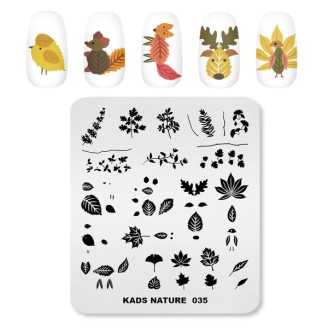 Пластина для стемпінга Kads Nature 035