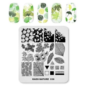 Пластина для стемпінга Kads Nature 036
