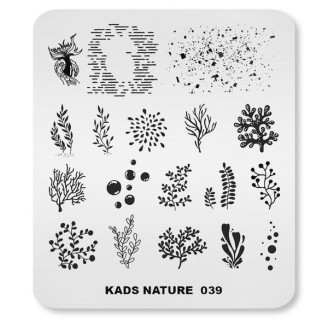 Пластина для стемпинга Kads Nature 039