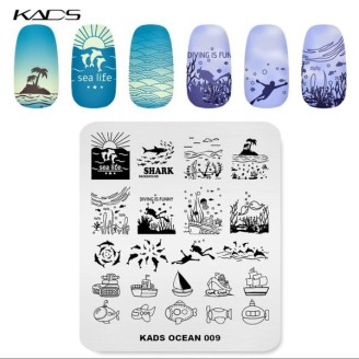 Пластина для стемпінга Kads Ocean 009