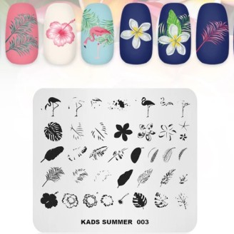 Пластина для стемпінга Kads Summer 003